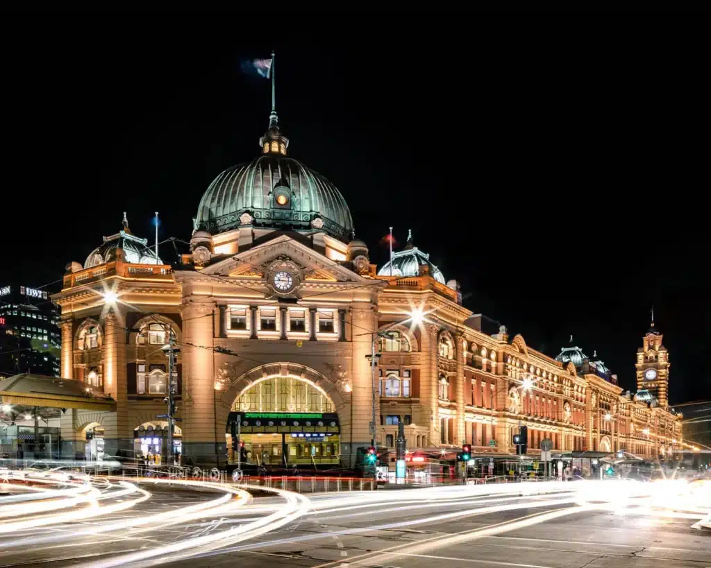 Night View of Flinders Street Station