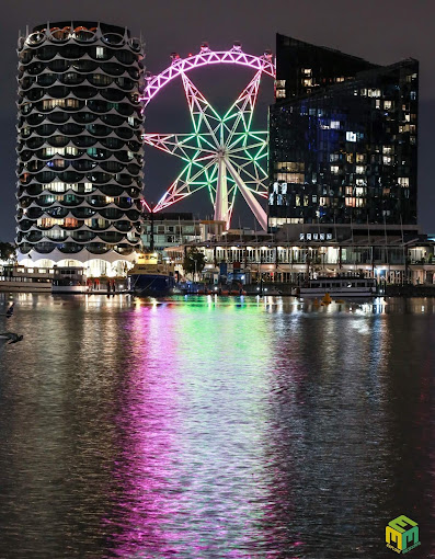Melbourne Star Wheel LED by Vinay Hasija