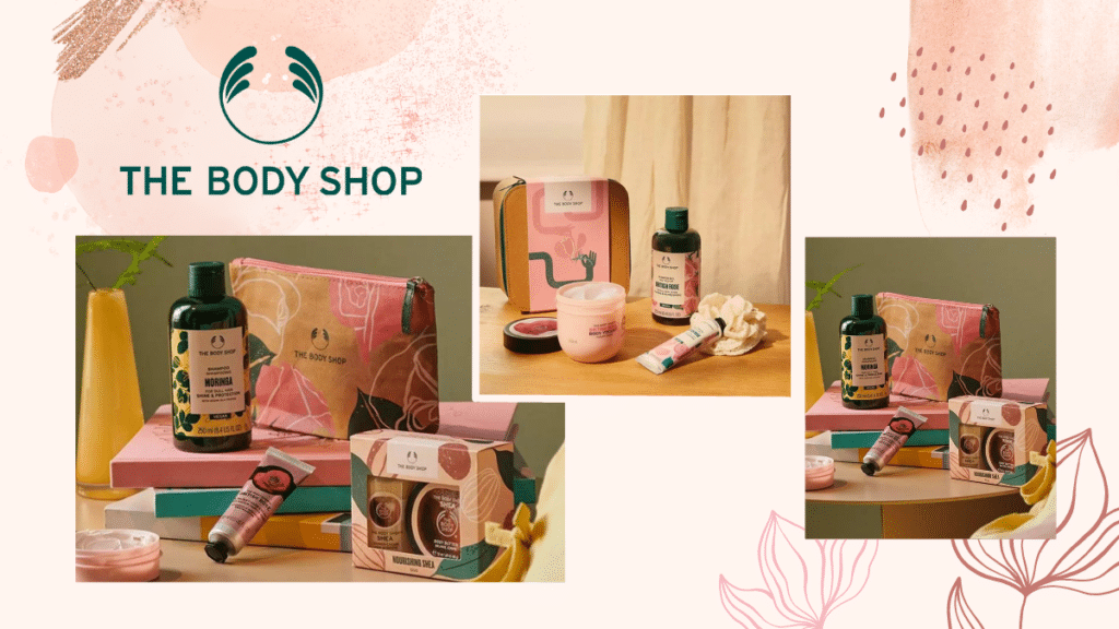 3 mother's day products from shop THE BODY SHOP, including 3 sets of toiletries