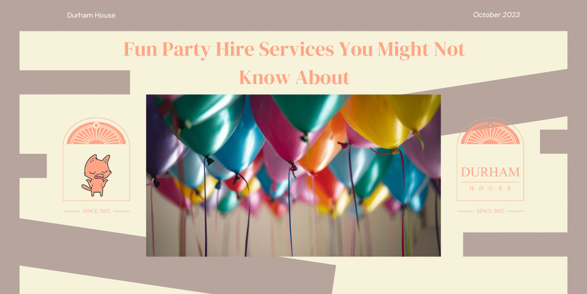 Fun Party Hire Services You Might Not Know About
